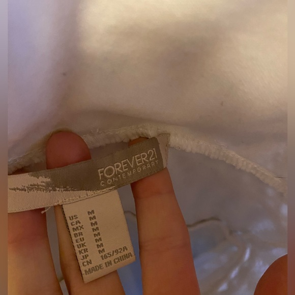 New Without Tags White Lace Midi Dress Size M - Picture 4 of 4